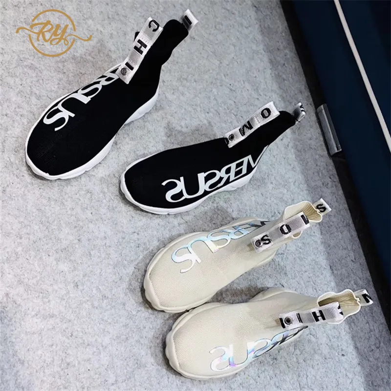 Женские кроссовки 2018 женские кроссовки-носки модная женская повседневная обувь