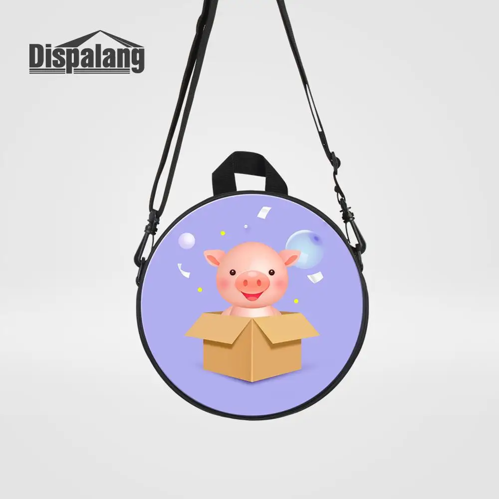 Backpack30 Dispalang новые Мультяшные детские сумки-мессенджеры с принтом лисы для девочек милые животные круглые Rugtas детские мини сумки через плечо - Цвет: Backpack30