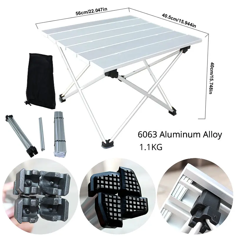 

Portable Folding Table Ultra Light Picnic Travel Aluminum Hiking Table Outdoor
