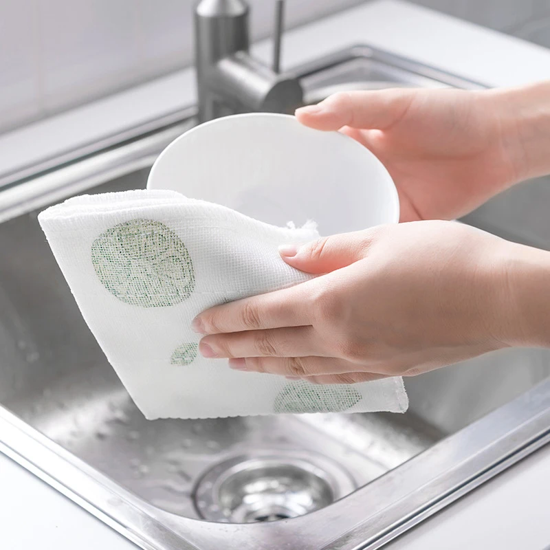 

Kitchen Wiping Rags Cleaning Cloth Home Washing Dish Kitchen Cleaning Towel Dishcloth Household Cleaning Tools Drop Shipping