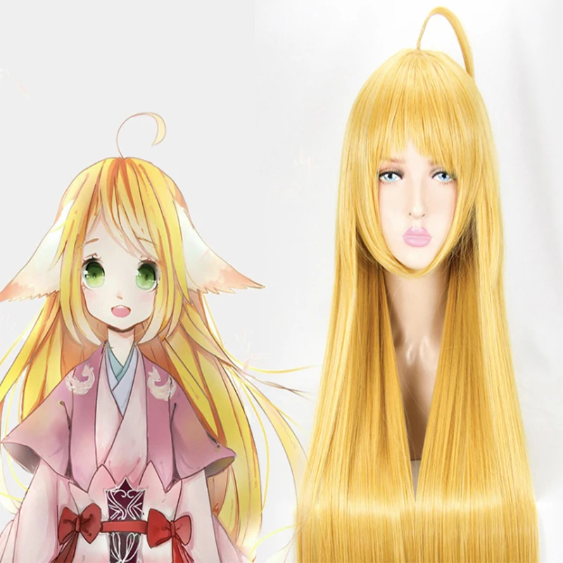 Парик женский синтетический для косплея из аниме Лиса|Реквизит костюмов| |
