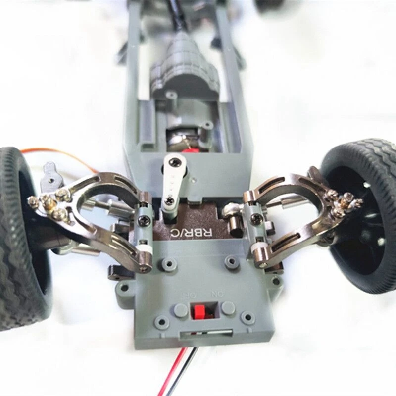 

2 Set RC Car Part: 1 Set Swing Arm Steering Cup Knuckle Hex Adapter Set & 1 Set 5mm to 12mm Brass Wheel Hub Hex Adapter