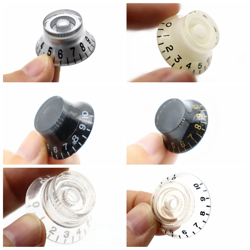 top hut gitarre geschwindigkeit glocke knöpfe volume tone control knob 6mm für lp sg elektrische gitarre pack von 4 free global shipping