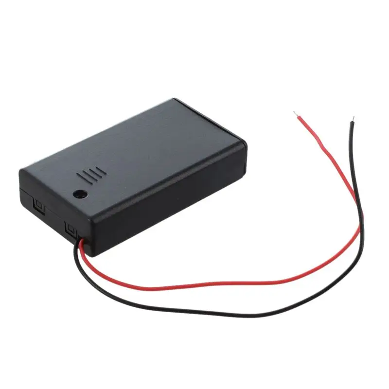 2 шт. 3 x AAA 4 5 V Чехол держатель для батареи коробка Проводная вкл/выкл
