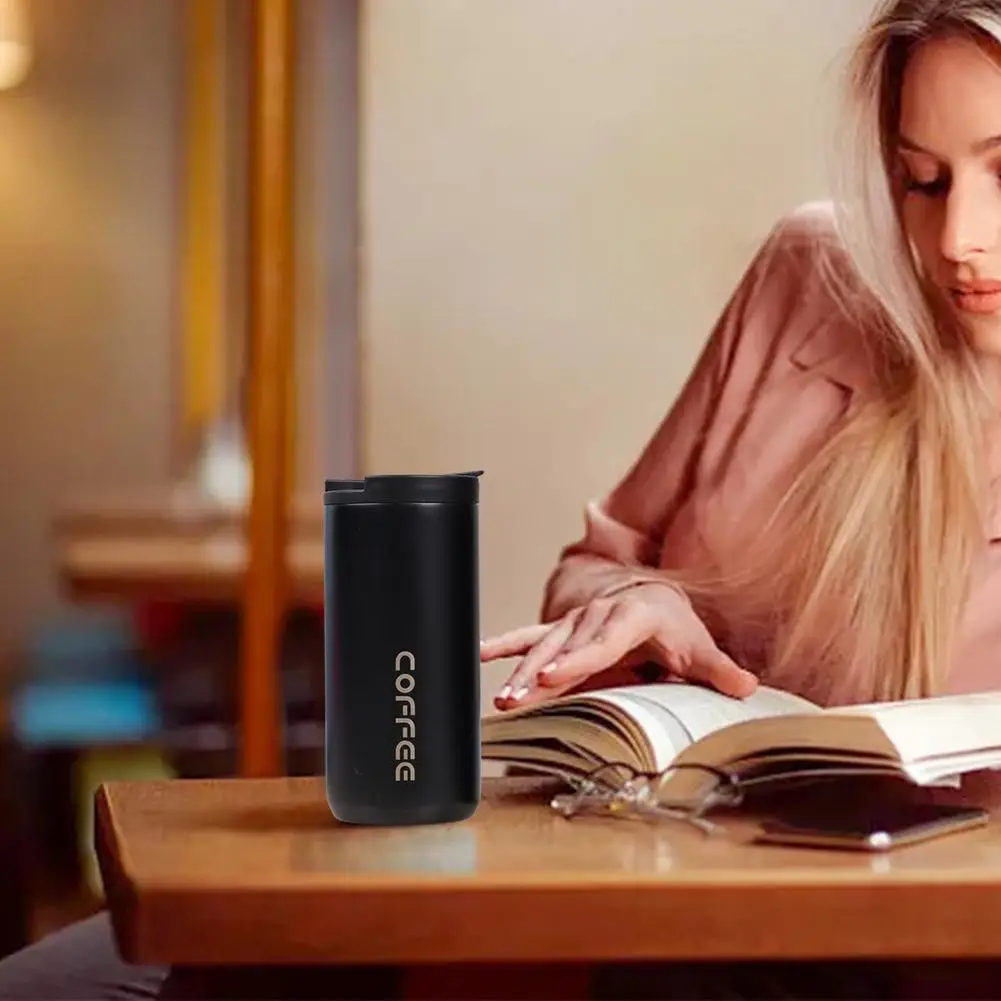 Термос для кофе многоразовая чашка с двойными стенками и защитой от протечек 400