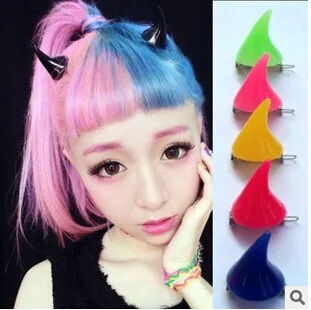 

1 Pair Small Demon Gothic Party Cosplay Costume Pin Hairpins Costume Horn Halloween Hair Accessories Clip