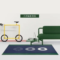 japanese style trend creative circle carpet rectangular living room bedroom non slip floor mat