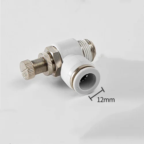

1pc Pneumatic Fittings SL12 Series 1 / 4" 3 / 8 "1 / 2" External Thread Cylinder Throttle Valve Air Pressure regulator