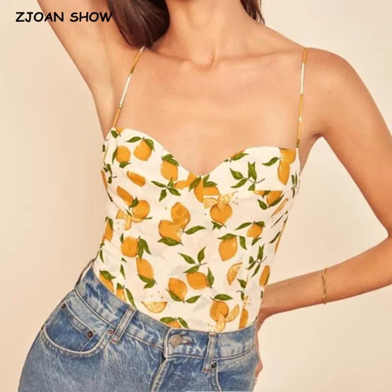 

Женский топ с цветочным принтом в стиле Харадзюку, облегающий бандажный топ с перекрестной шнуровкой, крутая пикантная приталенная Майка в ...