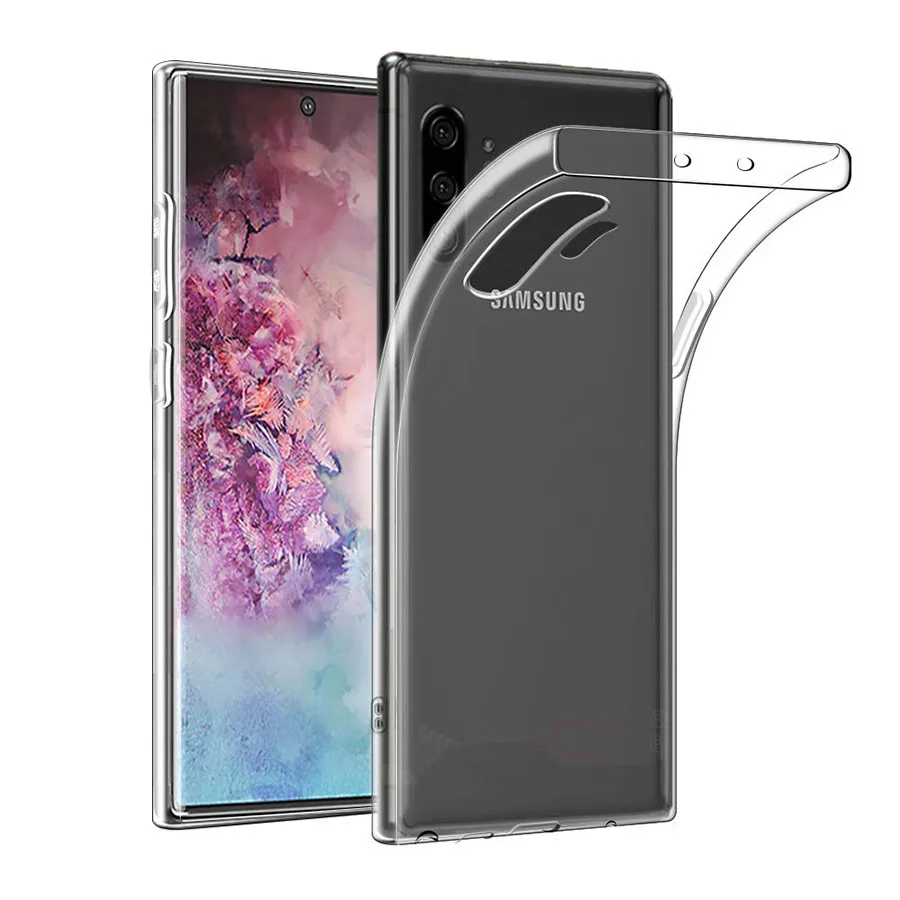 

10pcs Transparent TPU Case For Samsung Galaxy Note 10 Plus Soft Silicone Case For Samsung Galaxy Note 10 + Clear Case Cover