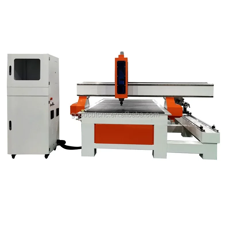 

Hot sale 1325 3d wood cnc router with rotary made in china for table legs carving