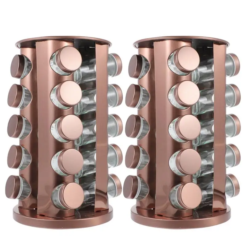 

2 шт., вращающаяся стойка для специй, 20 бутылок