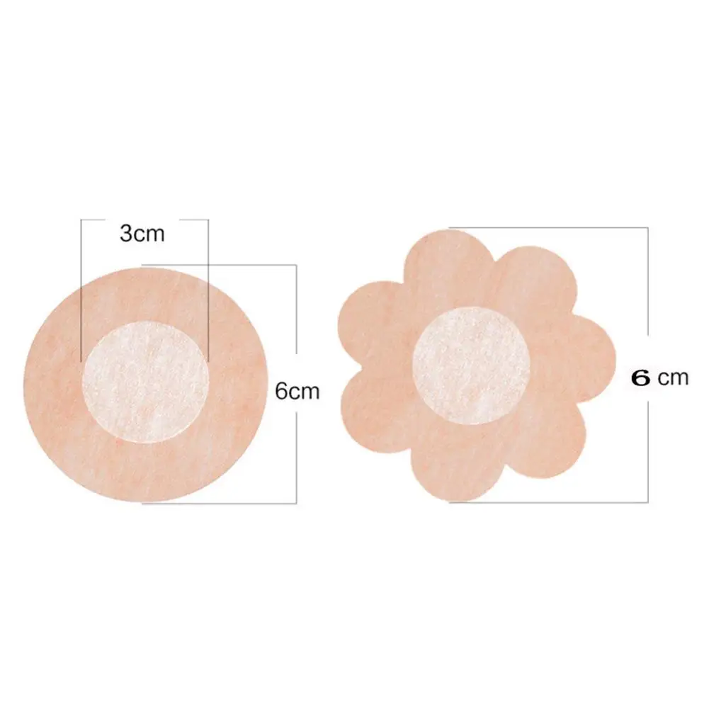 

5pairs Disposable Nipple Covers Adhesive Pad Invisible Breast Lift Tape Push Up Bra Pad Stickers Lingerie For Women Nipple Cover