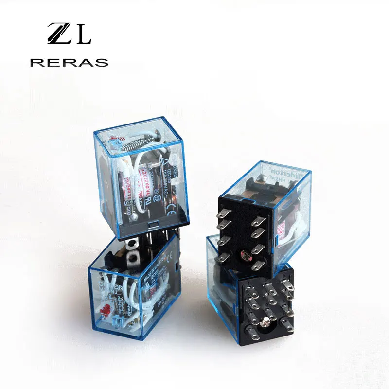 LY2NJ электрическое мини-электромагнитное реле 8 Pin DPDT переменный ток 220 В 12 10 А