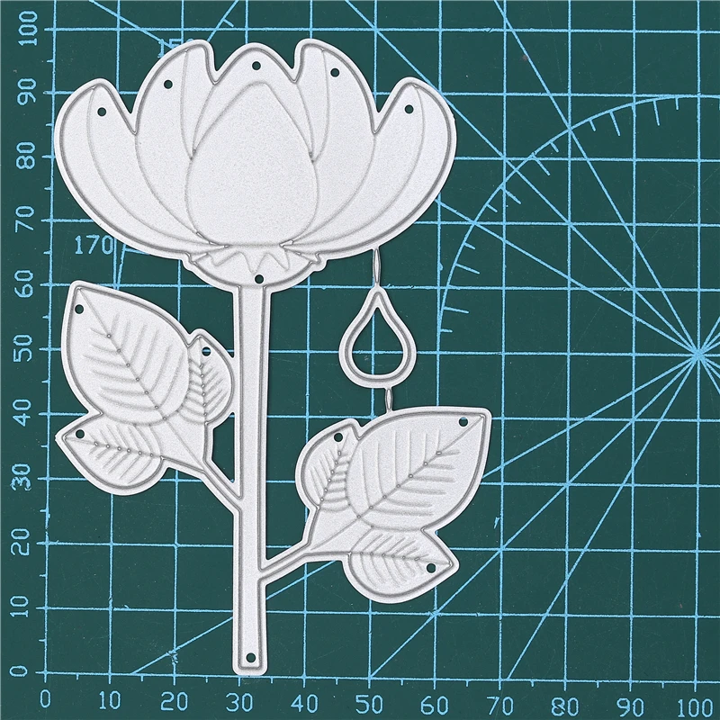 Eastshape лотоса штампы цветок металлические Вырубные с водяными капельками