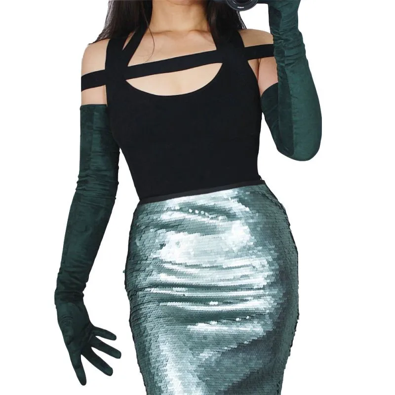 

Замшевые перчатки удлиненные 70 см матовый Scrub матовая замша тканевые чехлы для сидений из искусственного кожаные темно зеленый изумруд тем...