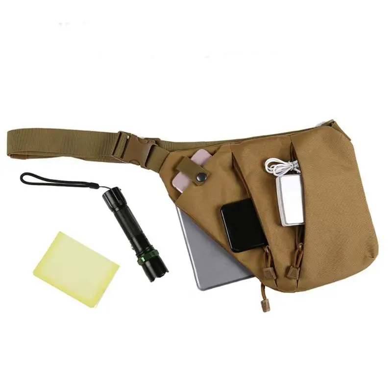 

Multifunctional Tactical Storage Bag Waterproof Men's Nylon Shoulder Bag Anti-theft Bag Chest Bag Hunting Cycling Pouch