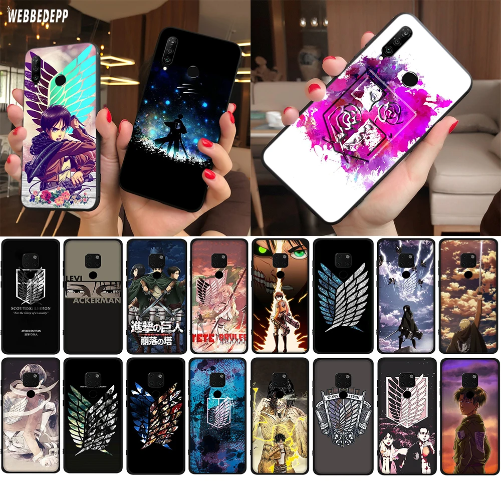 WEBBEDEPP атака на титанов мягкий чехол для Huawei Honor 30 Pro V30 Nova 6 7 SE P40 Max телефона|Бамперы|