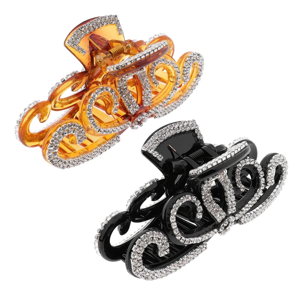 Женская Корона Форма Стразы Коготь для волос пластиковый большой зажим волос| |