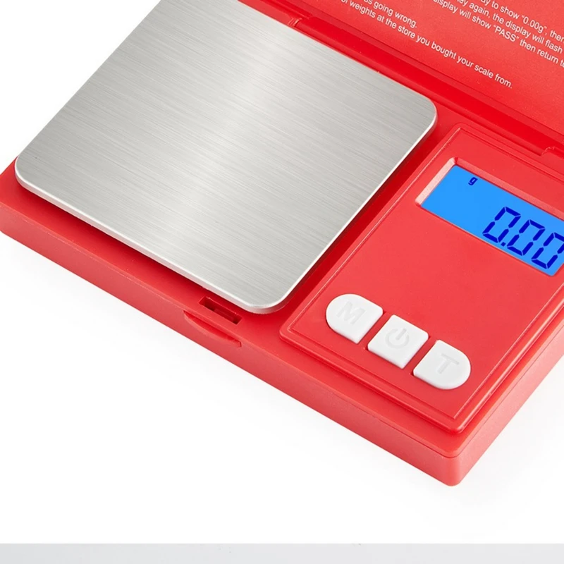 Мини цифровые весы красный электронные 0 01 г точность ювелирные карманные