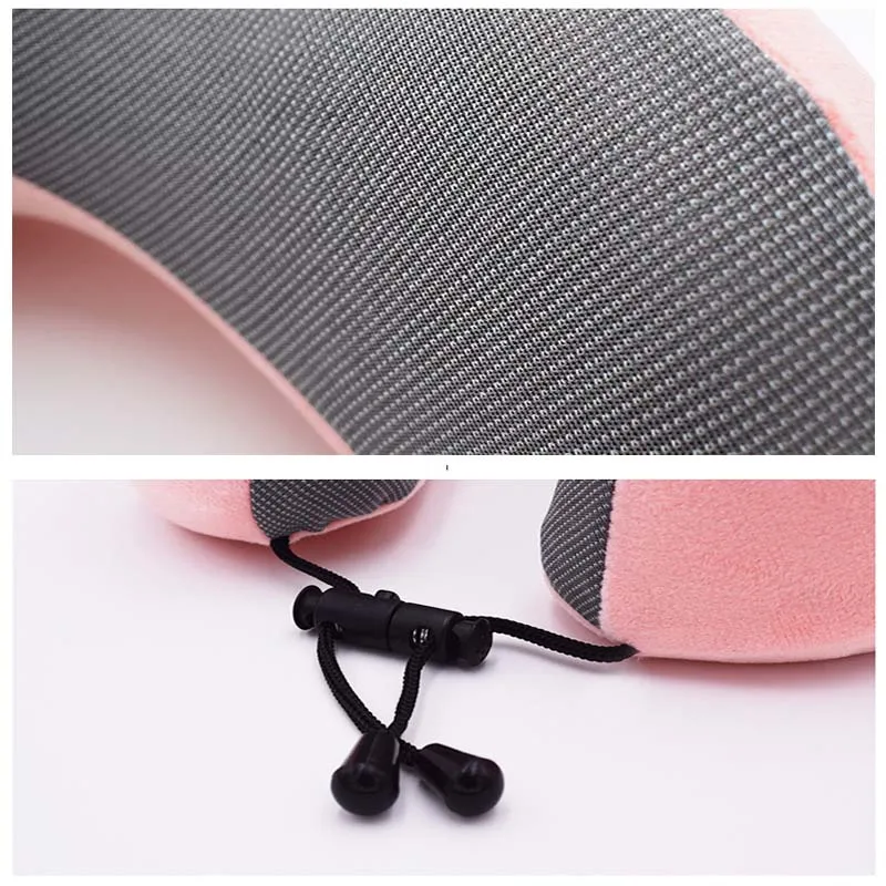 

New U Shaped Memory Foam Neck Pillows Soft Slow Rebound Space Travel Pillow Solid Neck Cervical Healthcare Bedding Drop Shopping