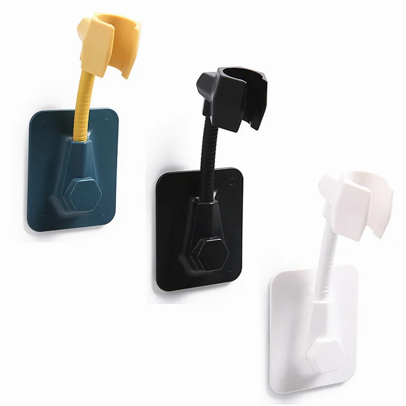 

Bathroom Wall Mount Perforated Fixed Base Punch Free Shower Head 360 Degree Adjustable Shower Head Base Holder,FL21027