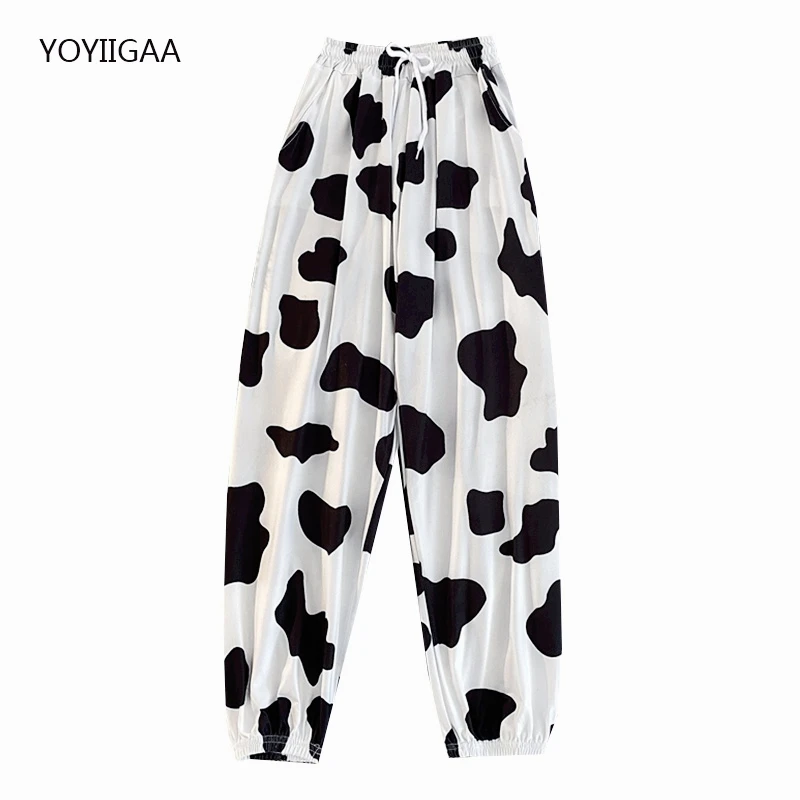 Cow Printed Women Hoodies 2 Piece Sets Autumn Winter Female Hoodie Tracksuits Thicken Warm Ladies Girls Hoodie Sweatshirt Suits