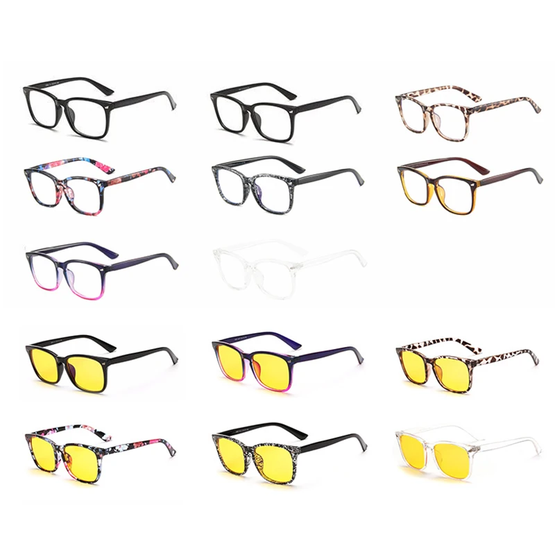 Retro Round Flat Mirror Glasses classic Frame Full Rim Small Fresh Glass Anti-blue Light Night Vision Clear Eyeglasses Frames