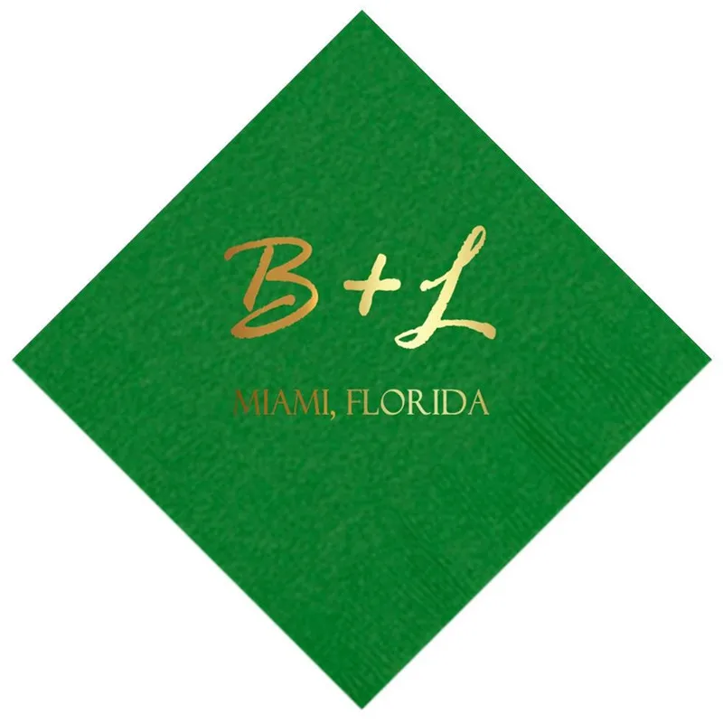 Cocktail Napkins, Wedding Napkins, Beverage Napkins, Paper Napkins, Personalized Napkins, Monogramed Napkins, Christening  Paper