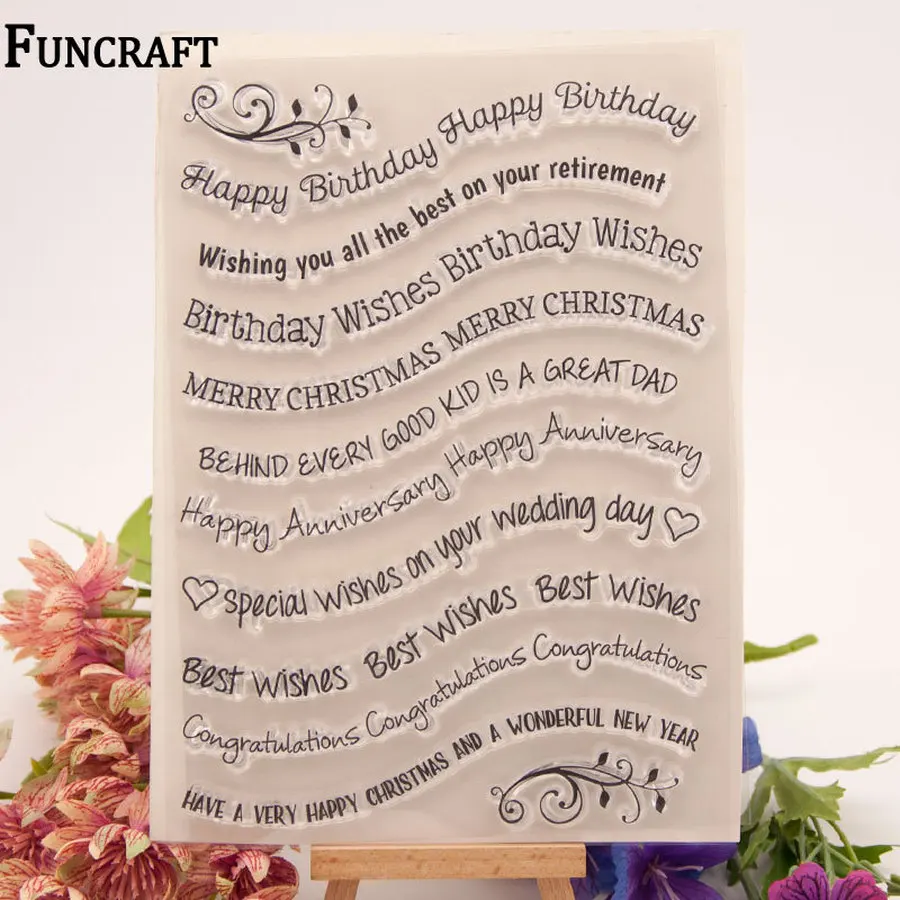 1 лист штампы для скрапбукинга с надписью Merry Christmas|Штампики| |