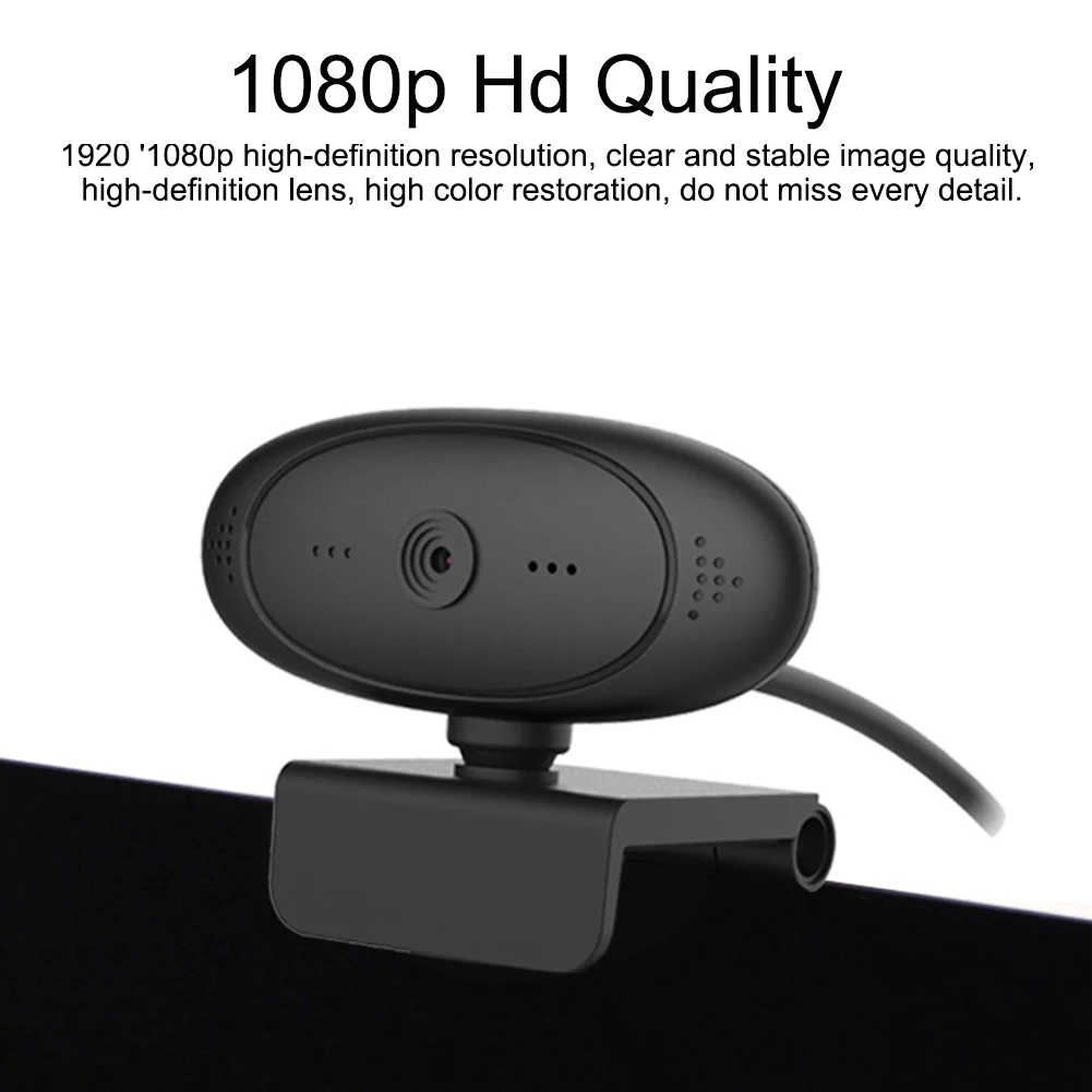 

1920x1080P Wide Application Laptop Gaming High Definition With Microphone Plug And Play Webcam Computer Camera Recording PC