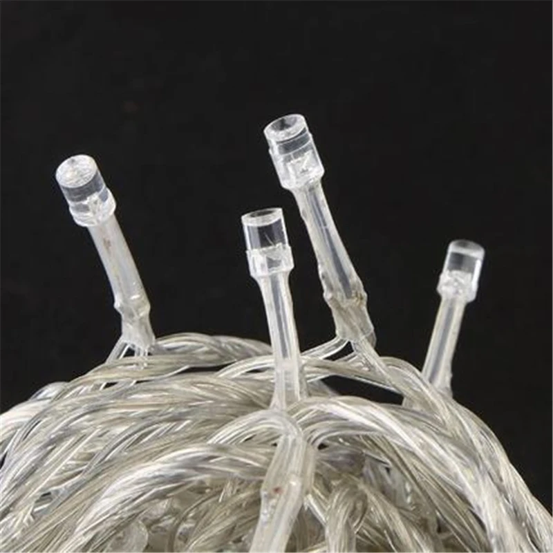 Светодиодная светильник рлянда с аккумулятором 1 м/2 м/5 м/10 м Рождественская