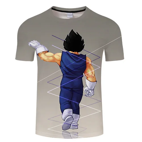 Футболка с принтом Dragon Ball Z мужские футболки топы в стиле хип хоп уличная одежда