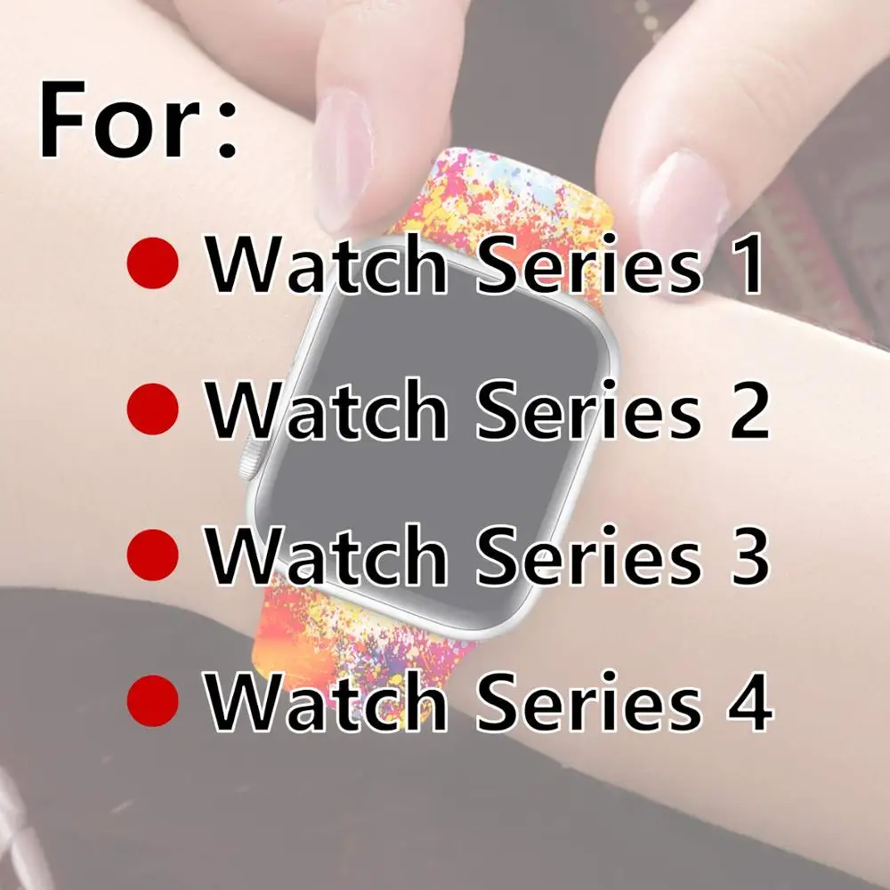 Oulucci Одноцветный ремешок для apple watch 38 мм/40 мм/42 мм/44 мм спортивный силиконовый