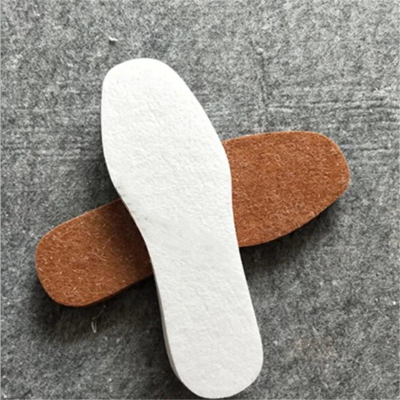 Унисекс ватные подушечки шерстяной войлок 1 пара зимние толстые мягкие теплые