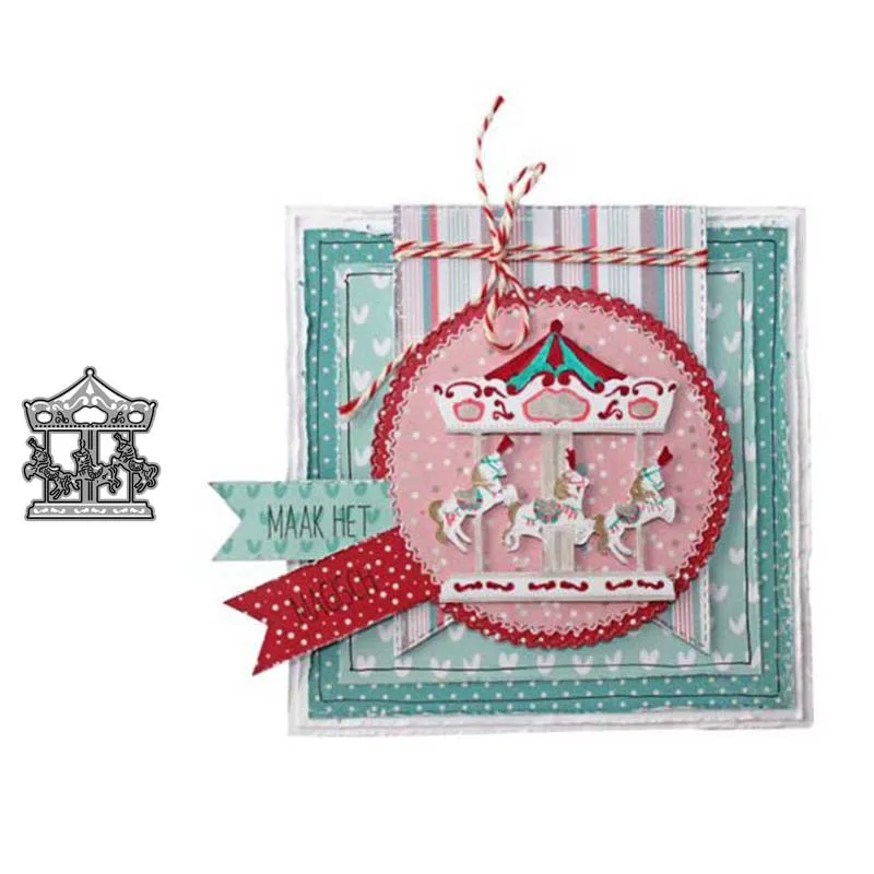 

Trojan Horse Metal Cutting Dies Scrapbooking Craft Mold Cut Die Stencil Handmade Paper Card Make Template Embossing 2021