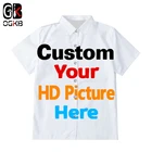 Гавайская рубашка OGKB с 3D-принтом для мужчин и женщин, сделай сам, дизайн под заказ, в стиле хип-хоп, для оптовиков, Прямая поставка