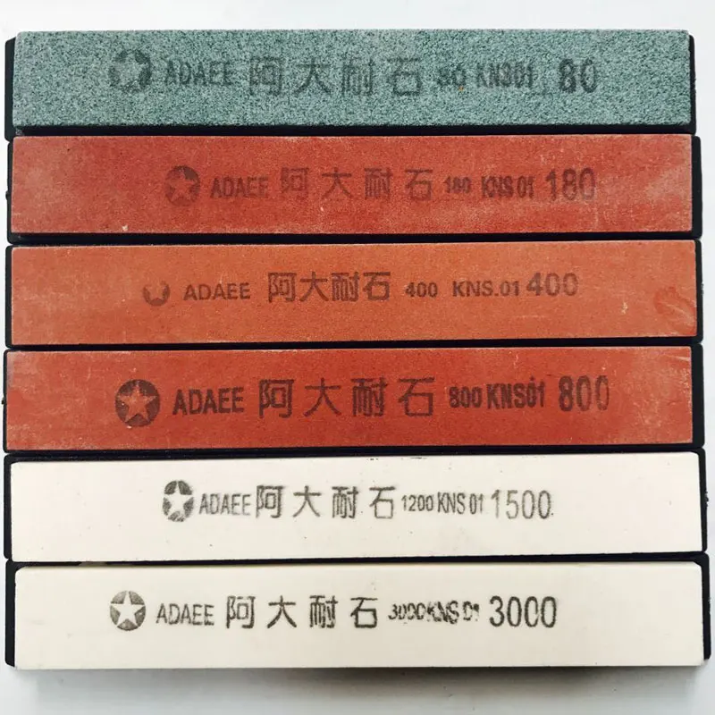 

80#180#400#800#1500#3000# 6pcs/set whetstone for sharpener system
