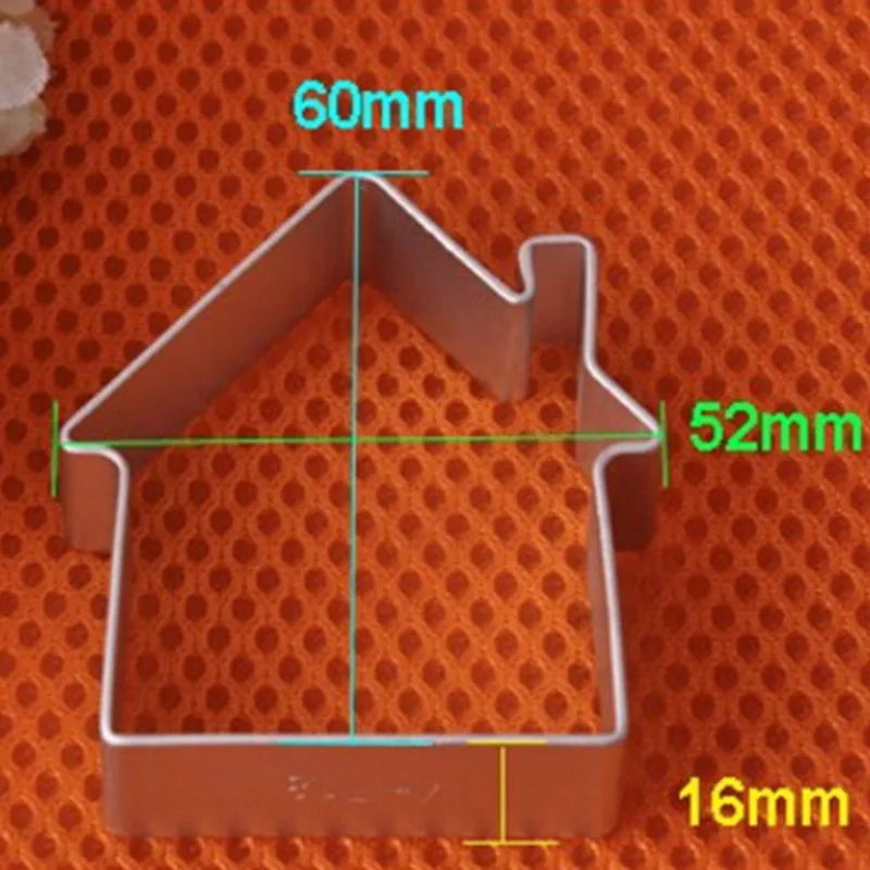 В форме дома алюминиевые формы для сладких изделий украшения торта печенья резак