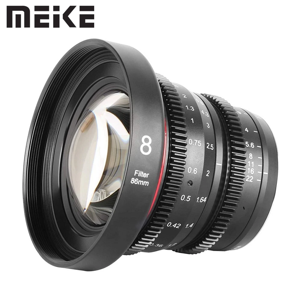 Meike 8 мм T2.9 Большая диафрагма ручная фокусировка кинолинза для Olympus Panasonic Lumix micro 4/3