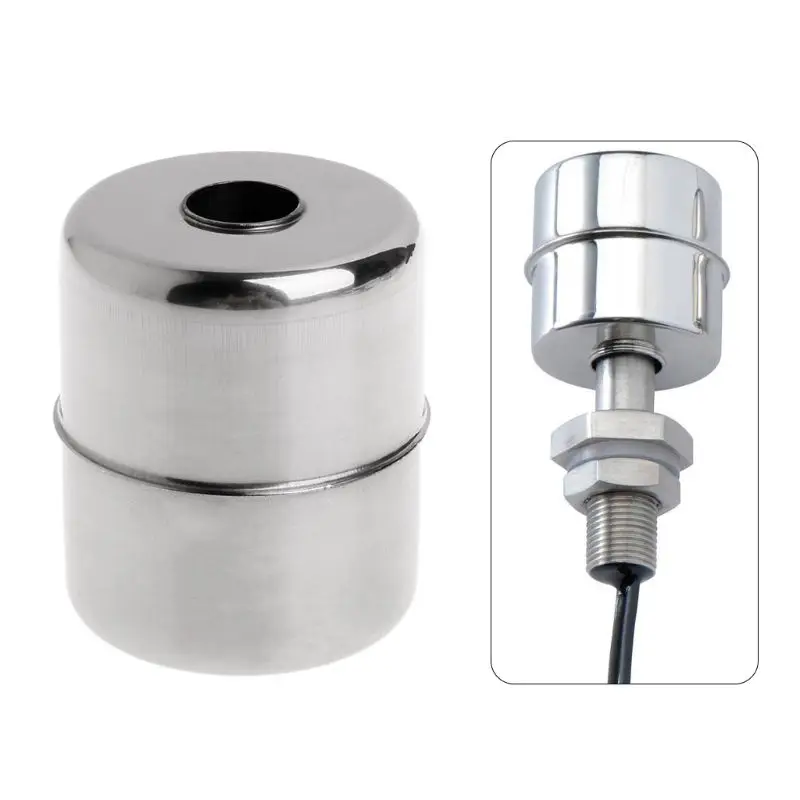 

51*61*15mm Stainless Steel Ball Float Magnetic Floating Level Switch Flow Sensor New