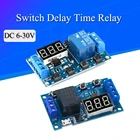 С источником питания от постоянного тока, 6-30V Поддержка Micro USB 5V светодиодный Дисплей автоматизации таймер задержки цикла Управление Off переключатель времени задержки реле 6 Вт, 9 В, 12 В, 24 В постоянного тока