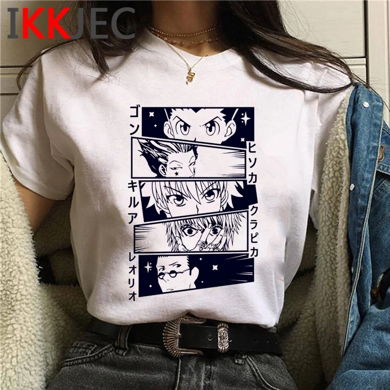 Hxh Hunter x Hisoka Kurapika Killua Zoldyck летний топ футболка мужская повседневная парная