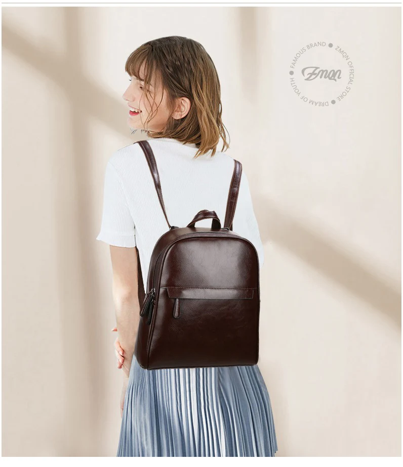 ZMQN, винтажный кожаный женский рюкзак,, Mochila Feminina, Большой Вместительный рюкзак, школьные сумки для девочек-подростков, сумка для женщин C130