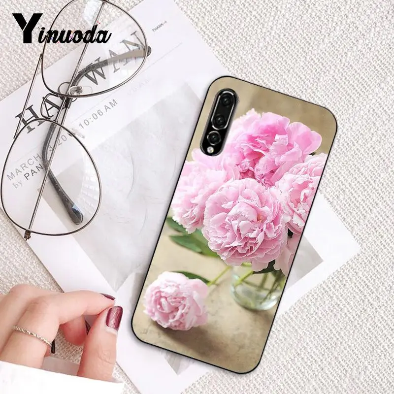 Yinuoda розовый цветок пион на вазе Coque Shell чехол для телефона huawei P9 P10 Plus Mate9 10 Mate10 Lite P20