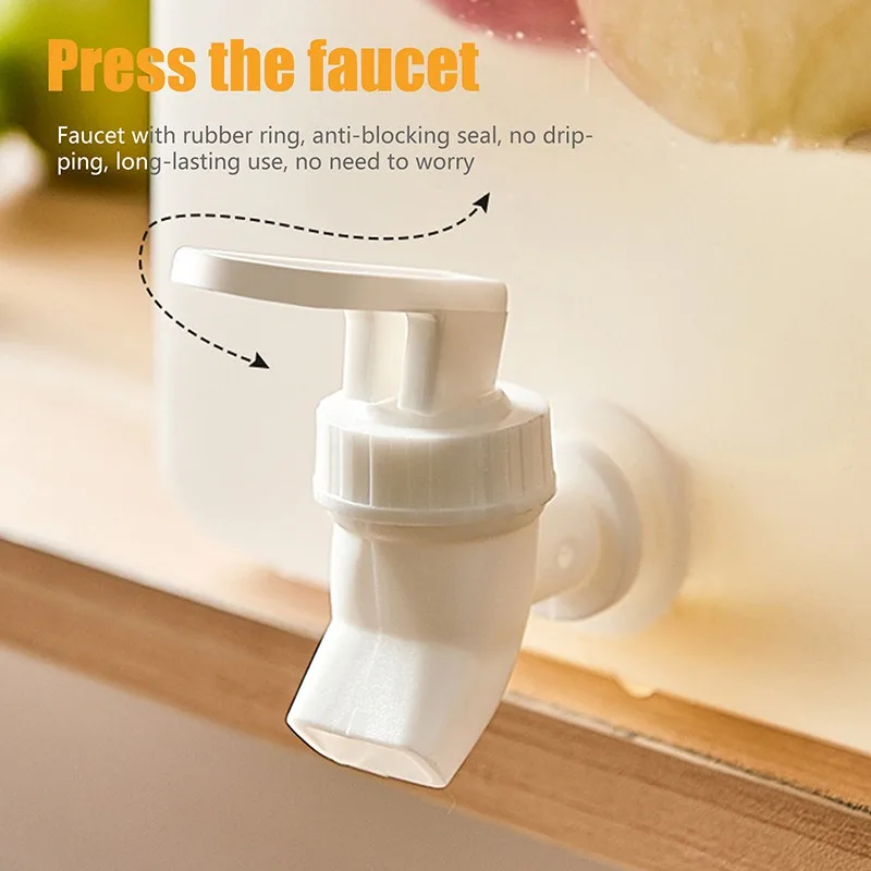 

3.5L/5L Water Jug With Faucet Cold Water Bottle Kettle TeaPot Lemon Juice Jugs Kitchen Drinkware Container Heat Resistant Pitche