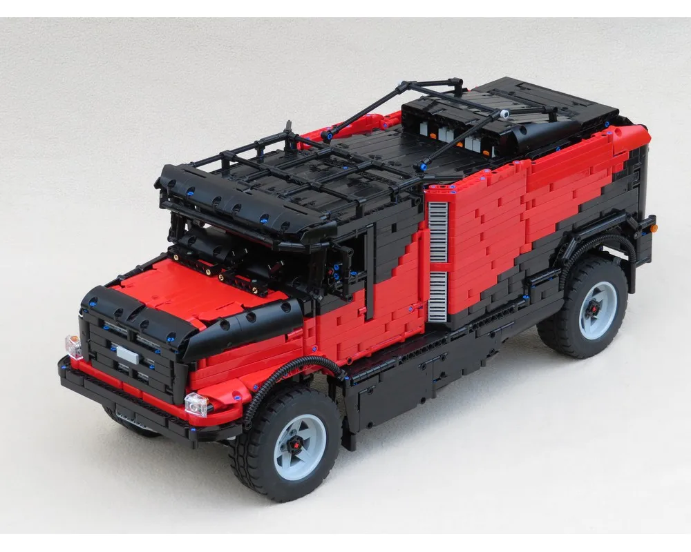 Строительный блок технологии moc 34665 Дакар Renault Ралли грузовик дистанционный пульт