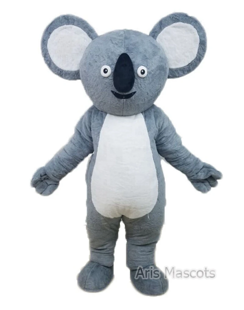 Фото Костюм-талисман коала для взрослых плюшевый полноразмерный костюм с набивными