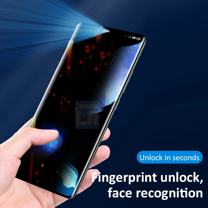 10000d anti spy privacy hydrogel film for huawei p30 p40 p50 mate 40 40e nova 8 screen protector for honor 30 pro plus no glass free global shipping