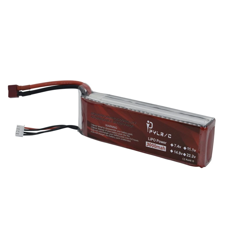Высокая скорость 14 8 v 3000mAh литий-полимерный Батарея для радиоуправляемого